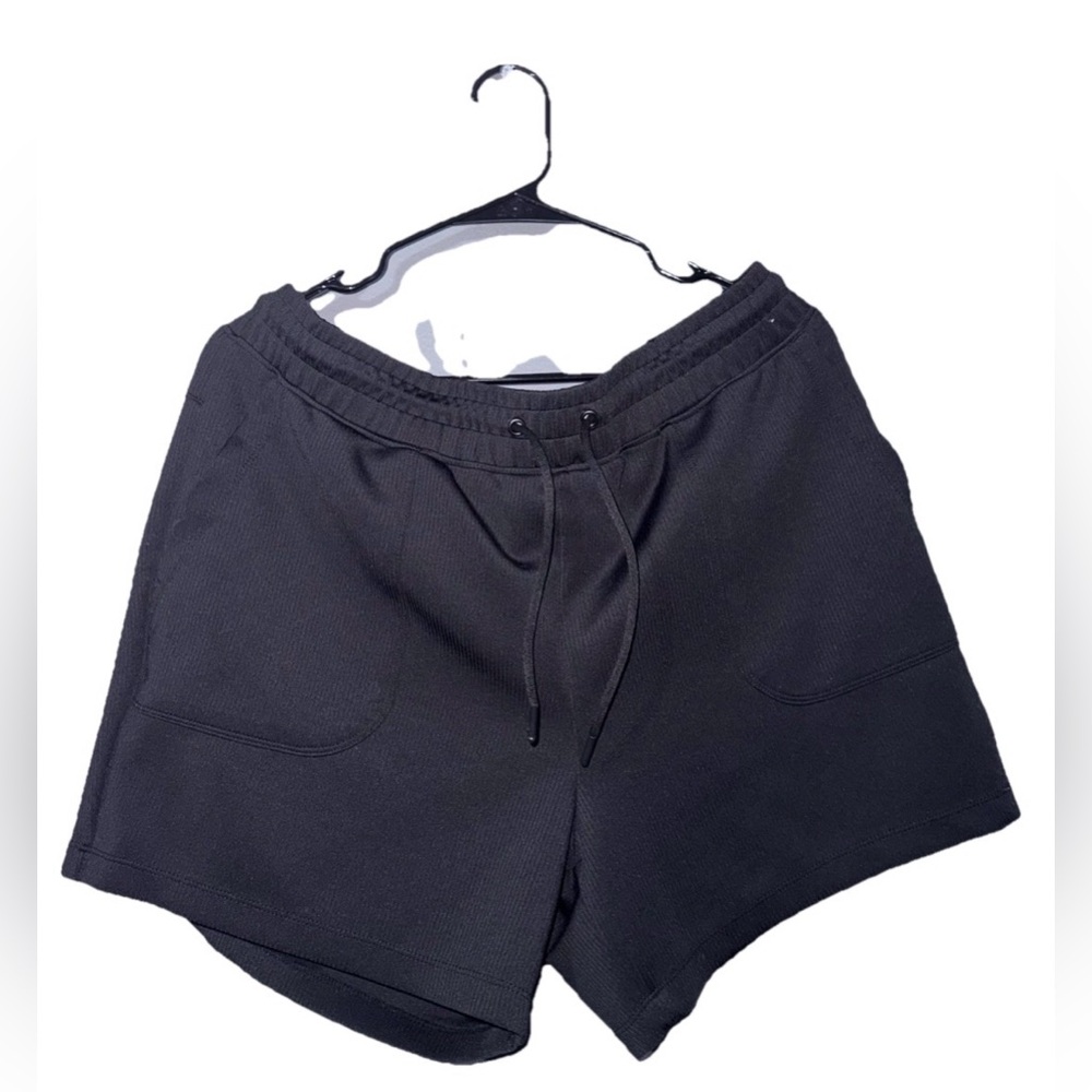Mondetta Women’s Black Lounge Shorts Size XL Casual Drawstring Comfy Soft Knit